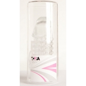 Гелевая прозрачная насадка с 2 отростками - 13 см. - Toyfa Basic - в Коломне купить с доставкой