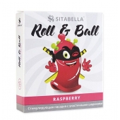 Стимулирующий презерватив-насадка Roll   Ball Raspberry - Sitabella - купить с доставкой в Коломне