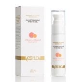 Универсальный массажный гель-смазка Allover Delicious Massage Gel с ароматом персика и аброкоса - 50 мл. - YESforLOV - купить с доставкой в Коломне
