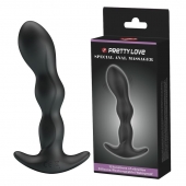 Черный анальный стимулятор простаты с вибрацией Special Anal Massager - 14,5 см. - Baile - в Коломне купить с доставкой