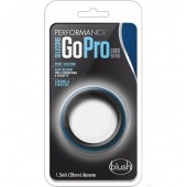 Черно-синее эрекционное кольцо Silicone Go Pro Cock Ring - Blush Novelties - в Коломне купить с доставкой