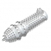 Закрытая прозрачная насадка Crystal sleeve - 14,2 см. - Erowoman-Eroman - в Коломне купить с доставкой
