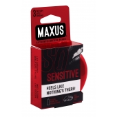 Ультратонкие презервативы в железном кейсе MAXUS Sensitive - 3 шт. - Maxus - купить с доставкой в Коломне