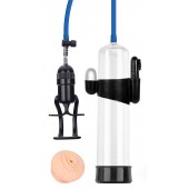 Прозрачная вакуумная вибропомпа Sex Expert с насадкой-вагиной - Sex Expert - в Коломне купить с доставкой