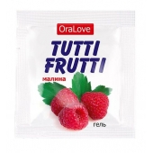 Пробник гель-смазки Tutti-frutti с малиновым вкусом - 4 гр. - Биоритм - купить с доставкой в Коломне