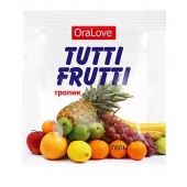Пробник гель-смазки Tutti-frutti со вкусом тропических фруктов - 4 гр. - Биоритм - купить с доставкой в Коломне
