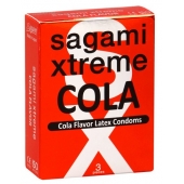 Ароматизированные презервативы Sagami Xtreme COLA - 3 шт. - Sagami - купить с доставкой в Коломне