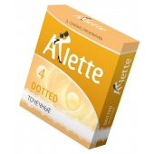 Презервативы Arlette Dotted с точечной текстурой - 3 шт. - Arlette - купить с доставкой в Коломне