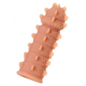 Телесная реалистичная насадка KOKOS Extreme Sleeve 04 с дополнительной стимуляцией - 12,7 см. - KOKOS - в Коломне купить с доставкой