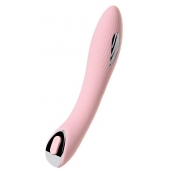 Розовый силиконовый вибратор с электростимуляцией TESLA G-POINT - 21 см. - ToyFa - купить с доставкой в Коломне