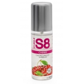 Смазка на водной основе S8 Flavored Lube со вкусом вишни - 125 мл. - Stimul8 - купить с доставкой в Коломне