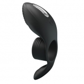 Черное кольцо на пенис с вибрацией Vibration Penis Sleeve - Baile - в Коломне купить с доставкой