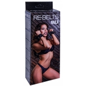 Черные кожаные наручники Naila - Rebelts - купить с доставкой в Коломне