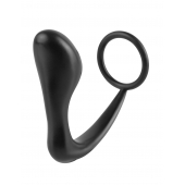 Эрекционное кольцо с анальной пробкой Ass-Gasm Cockring Plug - Pipedream - в Коломне купить с доставкой