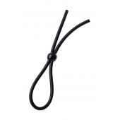 Черное лассо на пенис с одной бусиной - A-toys - в Коломне купить с доставкой