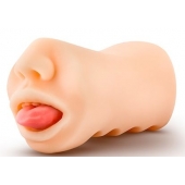 Телесный мастурбатор-ротик с язычком Oral Anne - Blush Novelties - в Коломне купить с доставкой