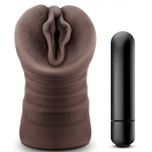 Коричневый мастурбатор-вагина Alexis - Blush Novelties - в Коломне купить с доставкой