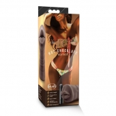 Коричневый мастурбатор-ротик Heather - Blush Novelties - в Коломне купить с доставкой