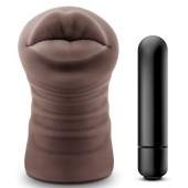 Коричневый мастурбатор-ротик Renee - Blush Novelties - в Коломне купить с доставкой