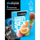 Презервативы для орального секса DOMINO Sweet Sex с ароматом мороженого - 3 шт. - Domino - купить с доставкой в Коломне