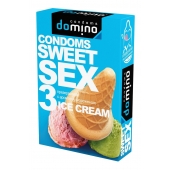Презервативы для орального секса DOMINO Sweet Sex с ароматом мороженого - 3 шт. - Domino - купить с доставкой в Коломне