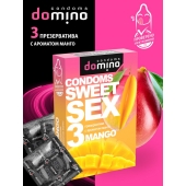 Презервативы для орального секса DOMINO Sweet Sex с ароматом манго - 3 шт. - Domino - купить с доставкой в Коломне
