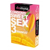 Презервативы для орального секса DOMINO Sweet Sex с ароматом манго - 3 шт. - Domino - купить с доставкой в Коломне