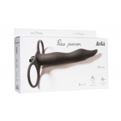 Черная вибронасадка для двойного проникновения Flirtini - 15,9 см. - Lola Games - купить с доставкой в Коломне