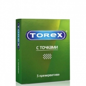 Текстурированные презервативы Torex  С точками  - 3 шт. - Torex - купить с доставкой в Коломне