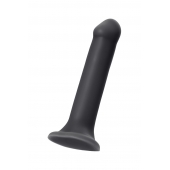 Черный фаллос на присоске Silicone Bendable Dildo XL - 20 см. - Strap-on-me - купить с доставкой в Коломне