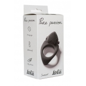 Черное эрекционное виброкольцо Pure Passion Sunset - Lola Games - в Коломне купить с доставкой