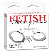 Металлические наручники Beginner s Metal Cuffs - Pipedream - купить с доставкой в Коломне