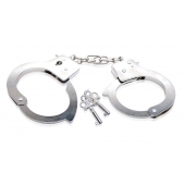 Металлические наручники Beginner s Metal Cuffs - Pipedream - купить с доставкой в Коломне