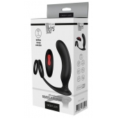 Черный массажер простаты REMOTE P-PLEASER - Dream Toys - в Коломне купить с доставкой
