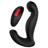 Черный вибромассажер простаты SWIRLING P-PLEASER - Dream Toys - в Коломне купить с доставкой