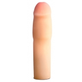 Телесная насадка-удлинитель на пенис PERFORMANCE 1.5INCH COCK XTENDER - 16 см. - Blush Novelties - в Коломне купить с доставкой