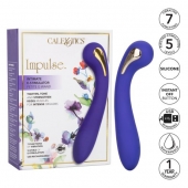 Фиолетовый вибромассажер с электростимуляцией Intimate Estim Petite G Wand - 19 см. - California Exotic Novelties - купить с доставкой в Коломне