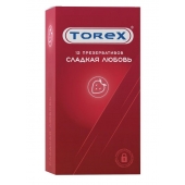Презервативы Torex  Сладкая любовь  с ароматом клубники - 12 шт. - Torex - купить с доставкой в Коломне