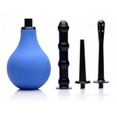 Анальный душ с 3 насадками Premium One-way Valve Anal Douche Set - XR Brands - купить с доставкой в Коломне