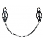 Зажимы на соски Darkside с цепочкой - Lola Games - купить с доставкой в Коломне