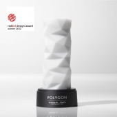 Белый 3D мастурбатор POLYGON - Tenga - в Коломне купить с доставкой