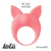 Оранжевое эрекционное кольцо Kitten Kyle - Lola Games - в Коломне купить с доставкой