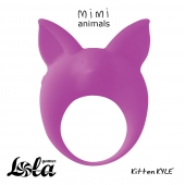 Фиолетовое эрекционное кольцо Kitten Kyle - Lola Games - в Коломне купить с доставкой
