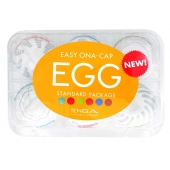 Набор из 6 мастурбаторов Tenga EGG Easy Beat с различным рельефом - Tenga - в Коломне купить с доставкой