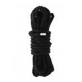 Черная веревка для шибари DELUXE BONDAGE ROPE - 5 м. - Dream Toys - купить с доставкой в Коломне