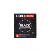 Черные презервативы LUXE Royal Black Collection - 3 шт. - Luxe - купить с доставкой в Коломне