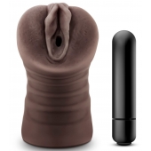 Коричневый мастурбатор-вагина Hot Chocolate Brianna - Blush Novelties - в Коломне купить с доставкой