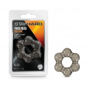 Дымчатое эрекционное кольцо Stay Hard Thick Bead Cock Ring - Blush Novelties - в Коломне купить с доставкой