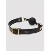 Черный кляп-шар Bound to You Faux Leather Ball Gag - Fifty Shades of Grey - купить с доставкой в Коломне