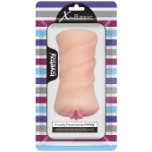 Телесный мастурбатор-вагина X-Basic Pocket Pussy без вибрации - Lovetoy - в Коломне купить с доставкой
